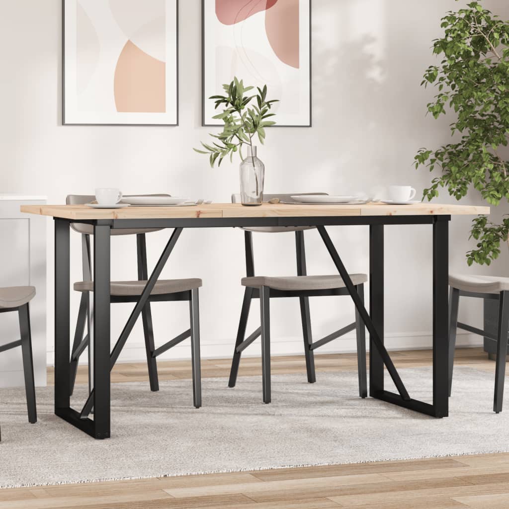 Eettafel Massief Grenenhout En Staal