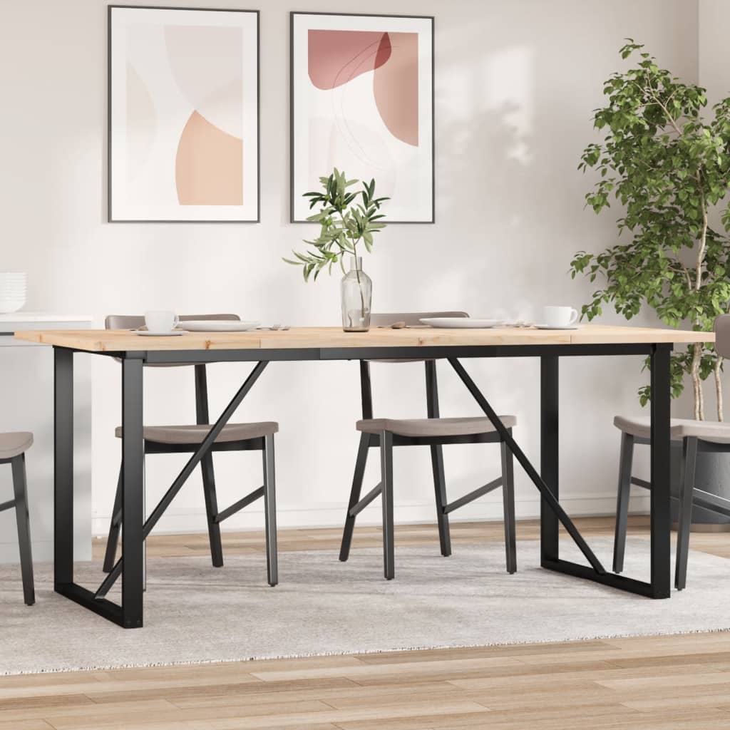 Eettafel Massief Grenenhout En Staal