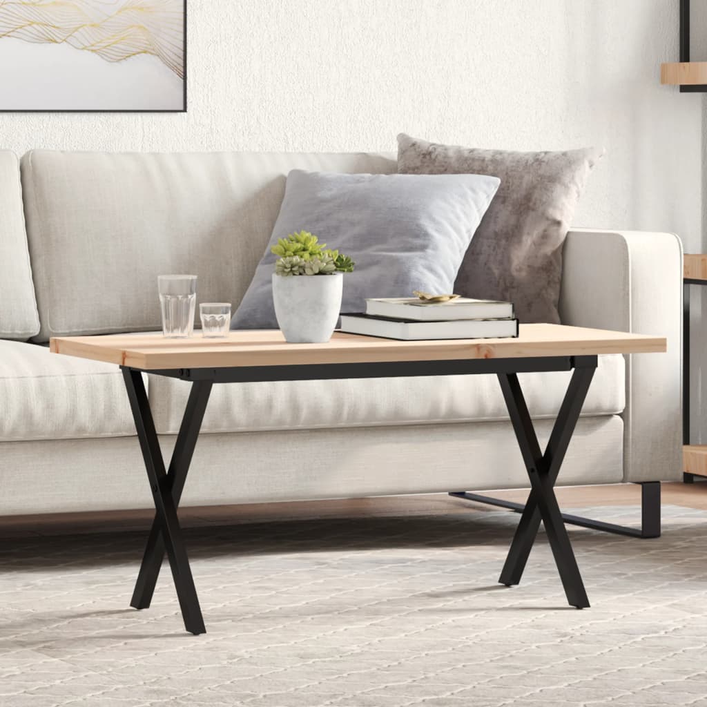 Eettafel 180X90X75,5 Cm Massief Grenenhout En Staal