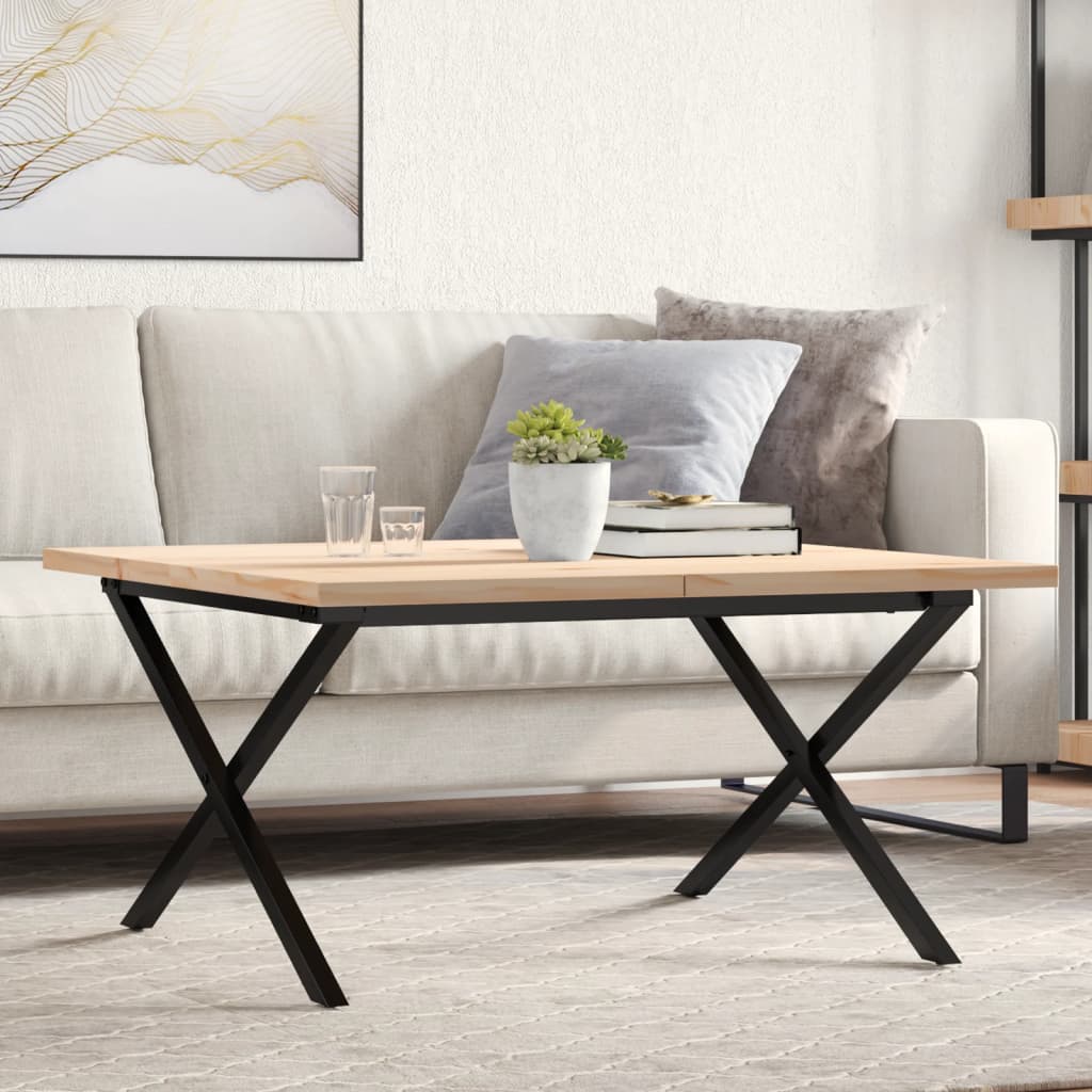 Eettafel 180X90X75,5 Cm Massief Grenenhout En Staal
