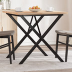 Eettafel 180X90X75,5 Cm Massief Grenenhout En Staal
