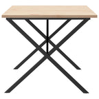Eettafel 180X90X75,5 Cm Massief Grenenhout En Staal