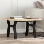Eettafel 160X80X75,5 Cm Massief Grenenhout En Staal