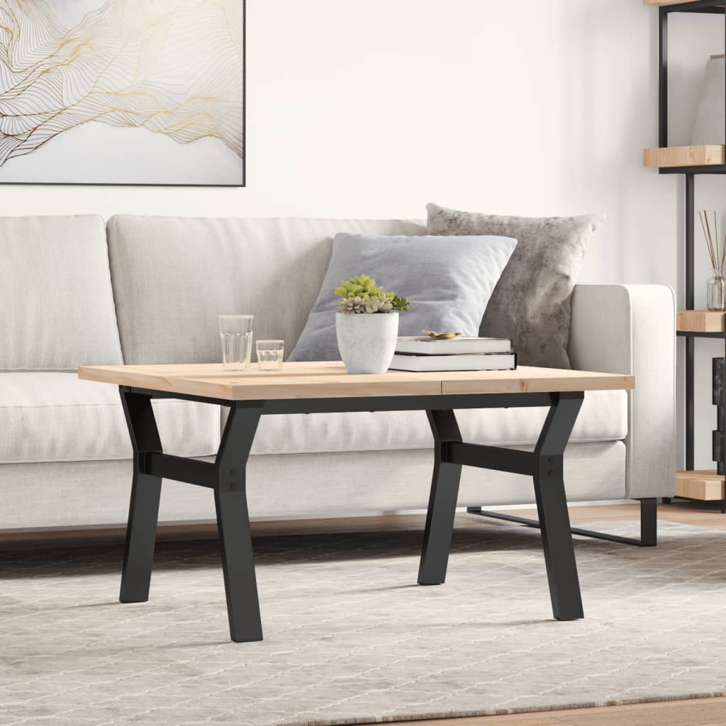 Eettafel 160X80X75,5 Cm Massief Grenenhout En Staal
