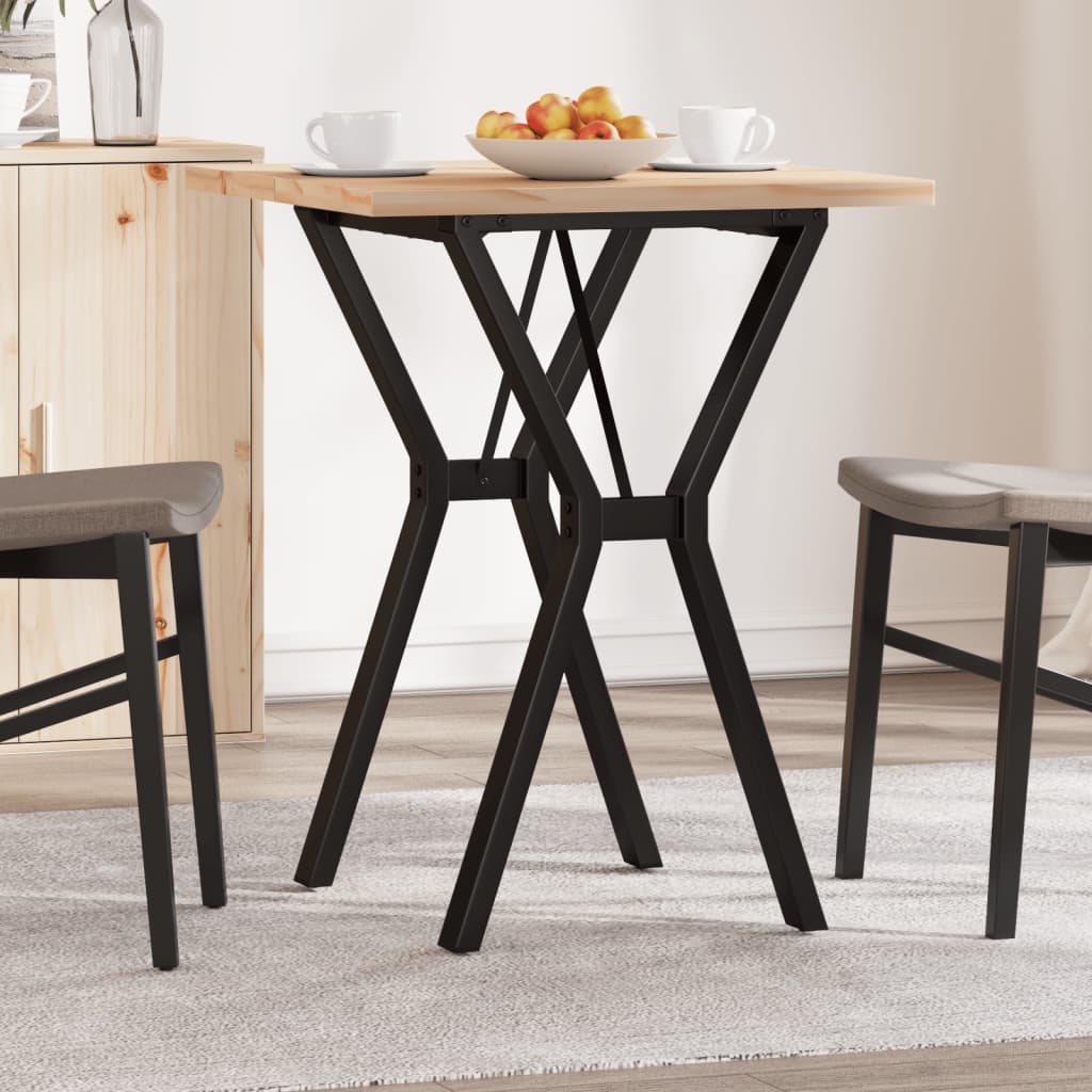 Eettafel 160X80X75,5 Cm Massief Grenenhout En Staal