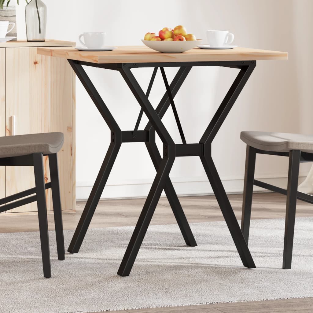 Eettafel 160X80X75,5 Cm Massief Grenenhout En Staal