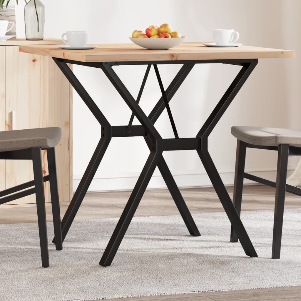 Eettafel 160X80X75,5 Cm Massief Grenenhout En Staal