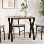 Eettafel 160X80X75,5 Cm Massief Grenenhout En Staal