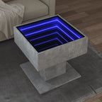 Salontafel Met Led 70X50X45 Cm Bewerkt Hout