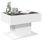 Salontafel Met Led 70X50X45 Cm Bewerkt Hout