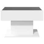 Salontafel Met Led 70X50X45 Cm Bewerkt Hout