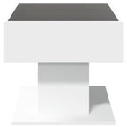 Salontafel Met Led 70X50X45 Cm Bewerkt Hout