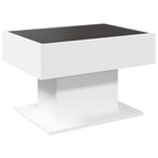 Salontafel Met Led 70X50X45 Cm Bewerkt Hout