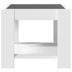 Salontafel Met Led 53X53X45 Cm Bewerkt Hout