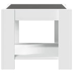 Salontafel Met Led 53X53X45 Cm Bewerkt Hout