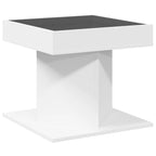Salontafel Met Led 50X50X45 Cm Bewerkt Hout