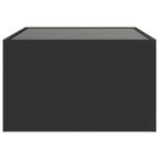 Salontafel Met Infinity Led 70X50X30 Cm Zwart