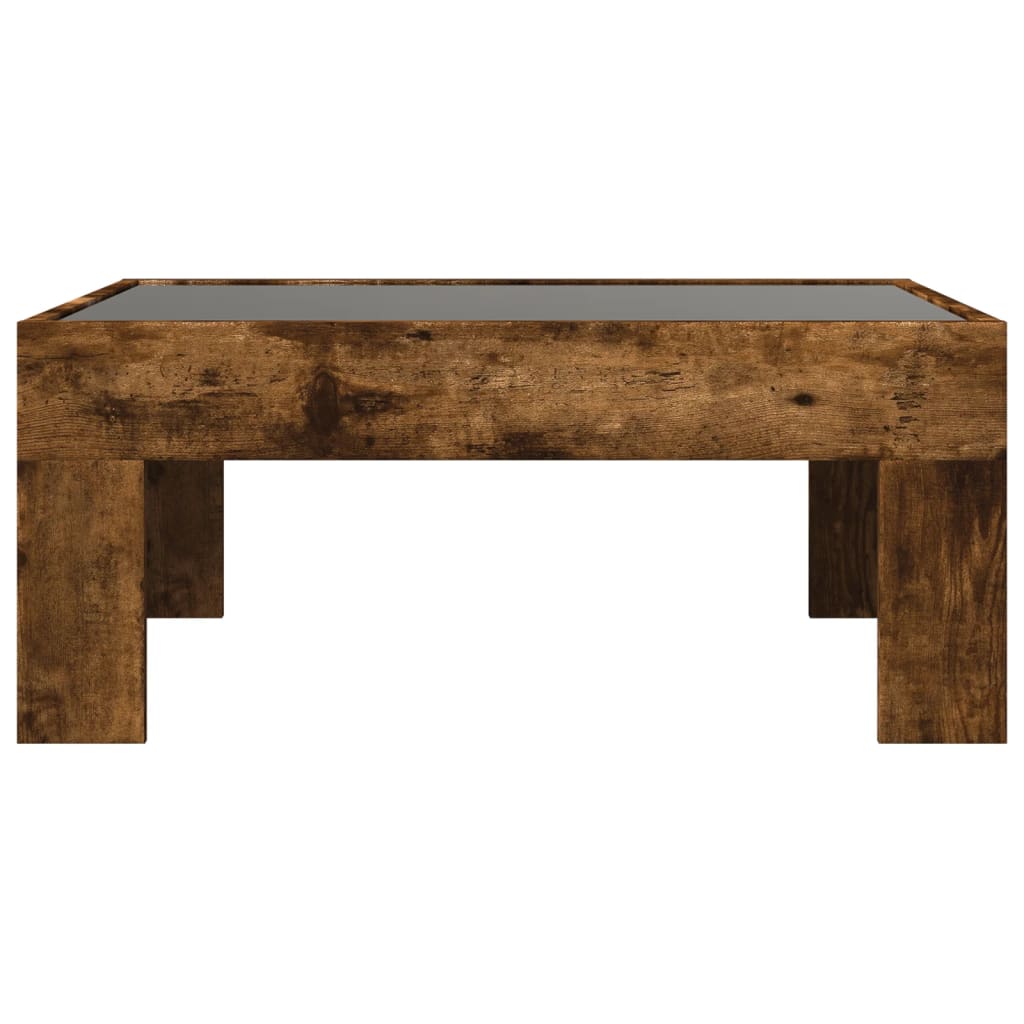 Salontafel Met Infinity Led 70X50X30 Cm Kleurig Gerookt Eiken