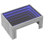 Salontafel Met Infinity Led 70X50X30 Cm Eikenkleur Grijs Sonoma