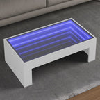 Salontafel Met Infinity Led 70X50X30 Cm Wit