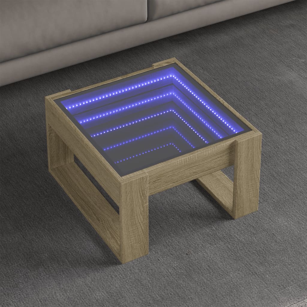 Salontafel Met Infinity Led 70X53X30 Cm