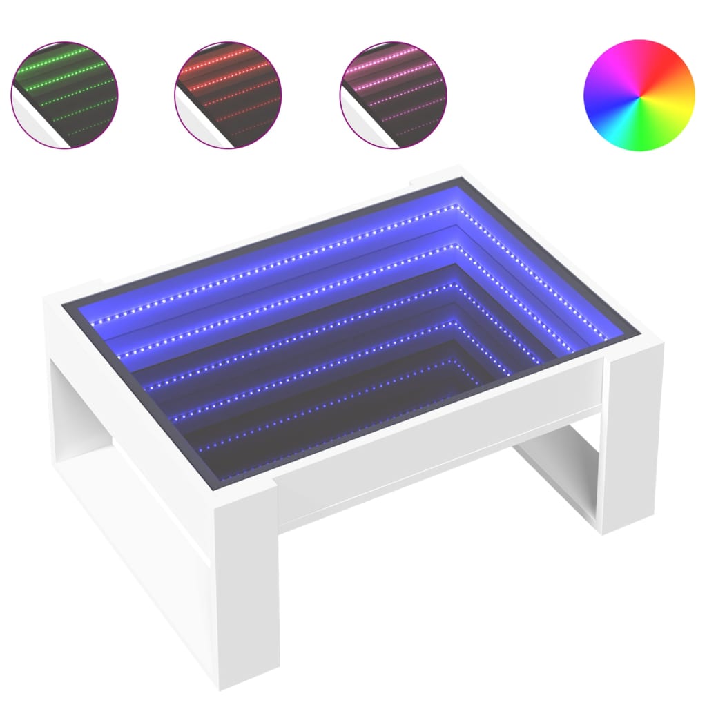 Salontafel Met Infinity Led 70X53X30 Cm