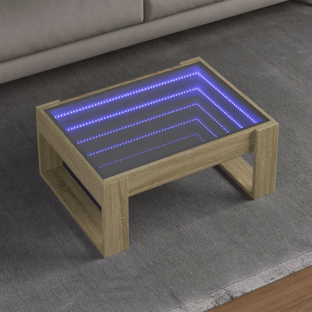 Salontafel Met Infinity Led 70X53X30 Cm