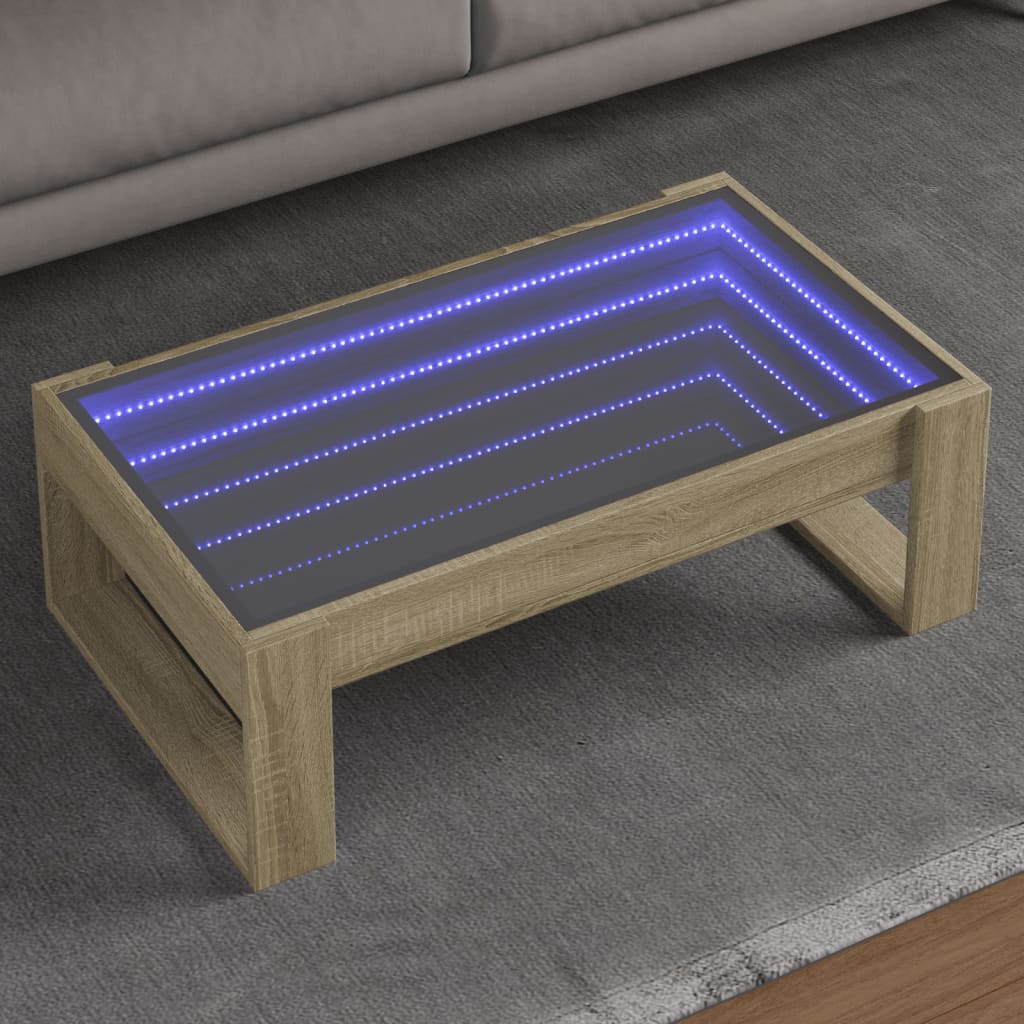 Salontafel Met Infinity Led 70X53X30 Cm