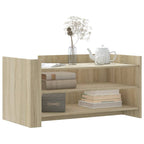 Salontafel 100X50X50 Cm Bewerkt Hout Kleurig