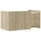Salontafel 100X50X50 Cm Bewerkt Hout Kleurig
