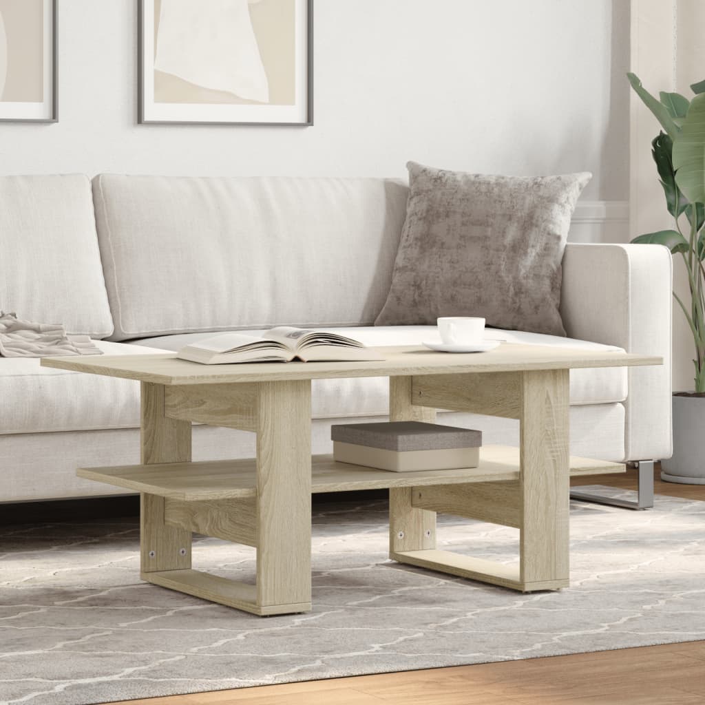 Salontafel 102X55X42 Cm Bewerkt Hout
