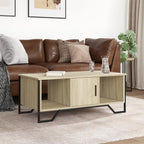 Salontafel 100X51X40 Cm Bewerkt Hout Kleurig