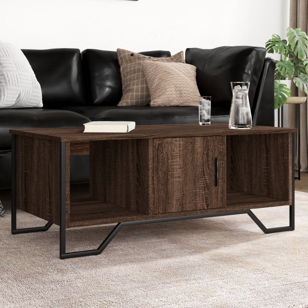 Salontafel 100X51X40 Cm Bewerkt Hout Kleurig