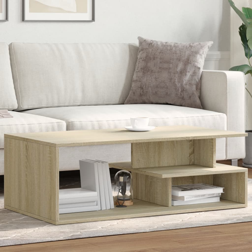 Salontafel 102X55X35 Cm Bewerkt Hout