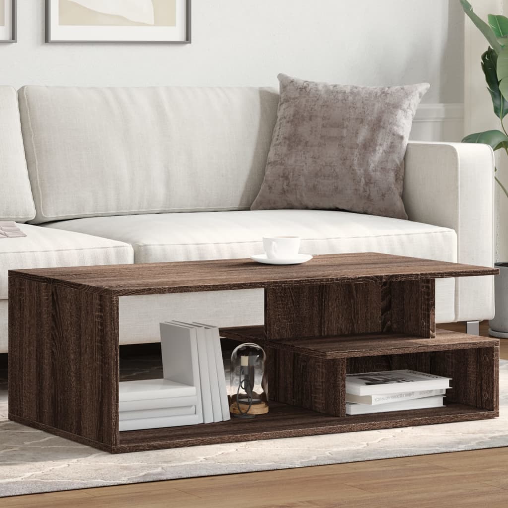 Salontafel 102X55X35 Cm Bewerkt Hout
