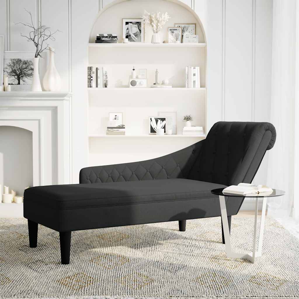 Chaise Longue Met Kussen En Rechterarmleuning Stof