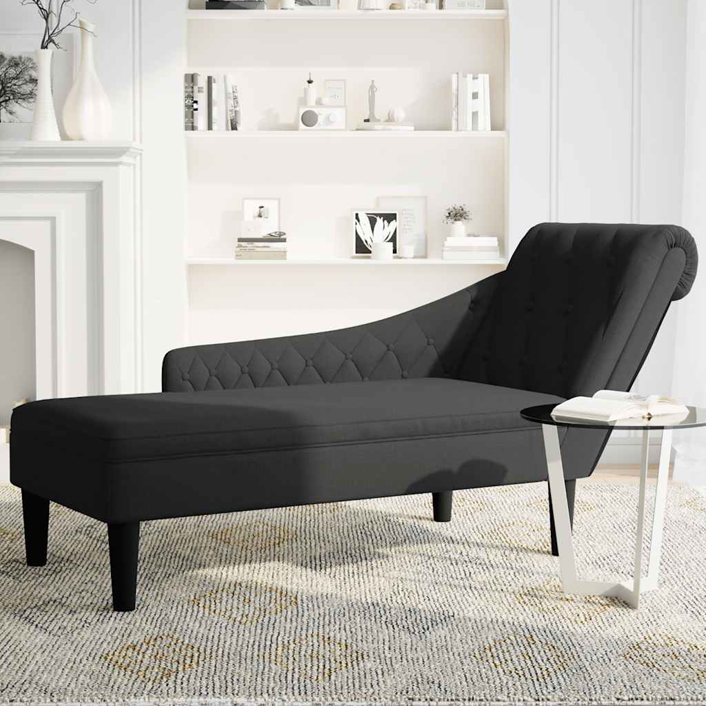 Chaise Longue Met Kussen En Rechterarmleuning Stof