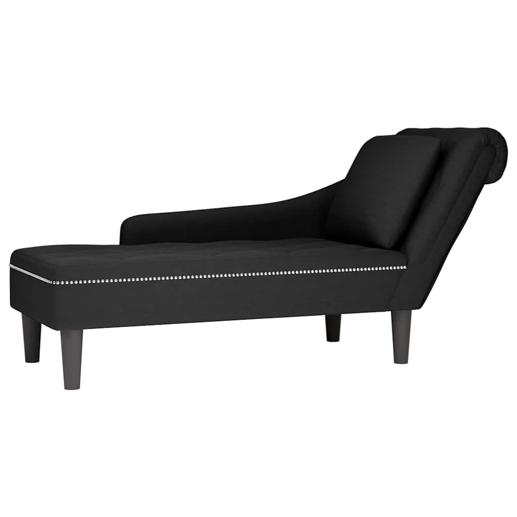 Chaise Longue Met Kussen En Rechterarmleuning Fluweel
