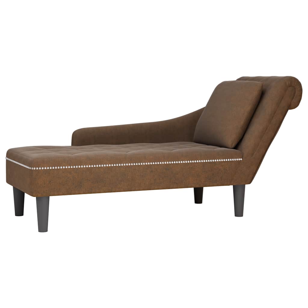 Chaise Longue Kussen En Rechterarmleuning Kunstleer