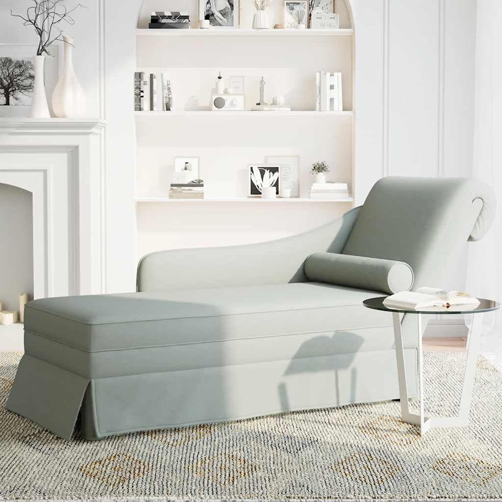 Chaise Longue Met Bolster&Rechterarmleuning Fluweel