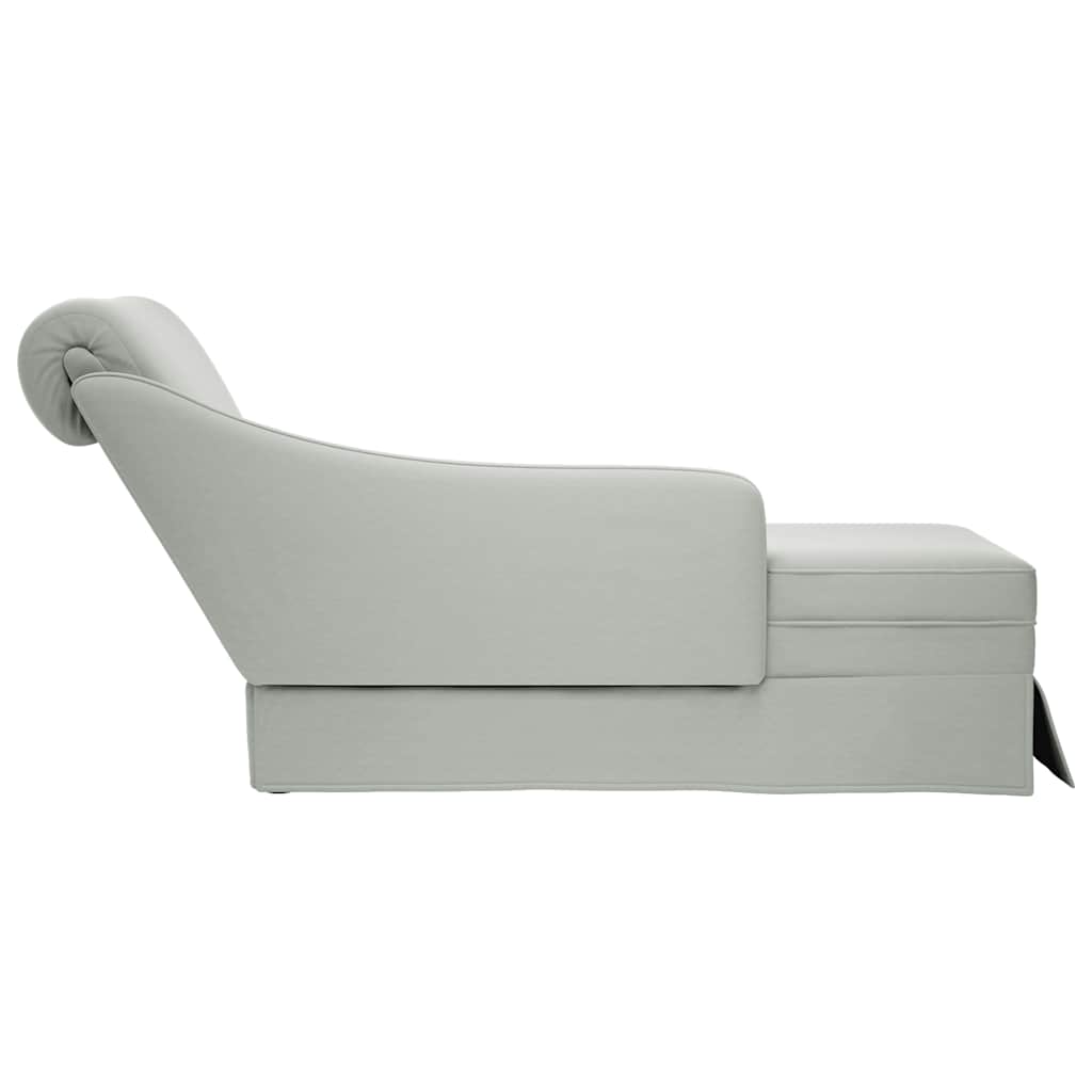 Chaise Longue Met Bolster&Rechterarmleuning Fluweel