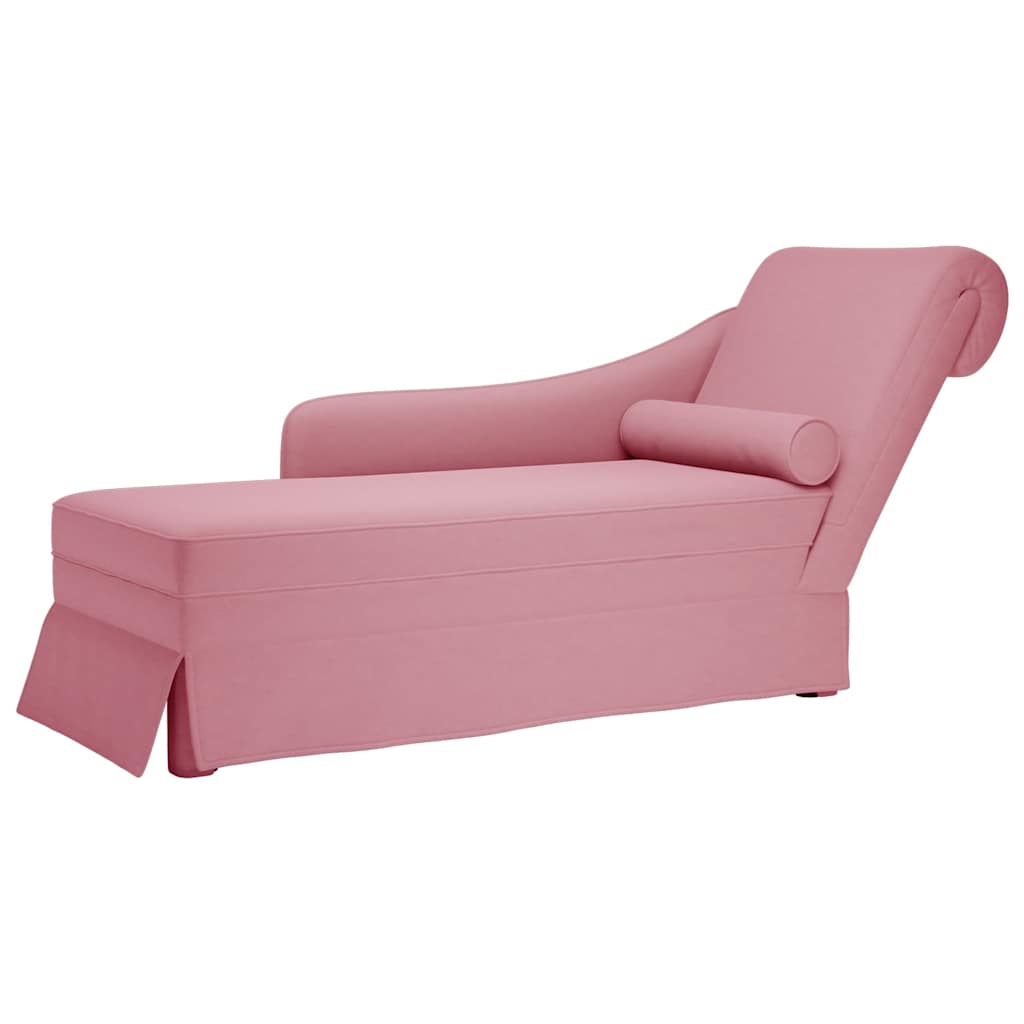 Chaise Longue Met Bolster&Rechterarmleuning Fluweel