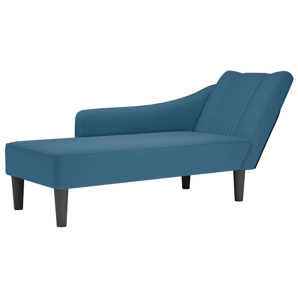 Chaise Longue Met Rechterarmleuning Fluweel