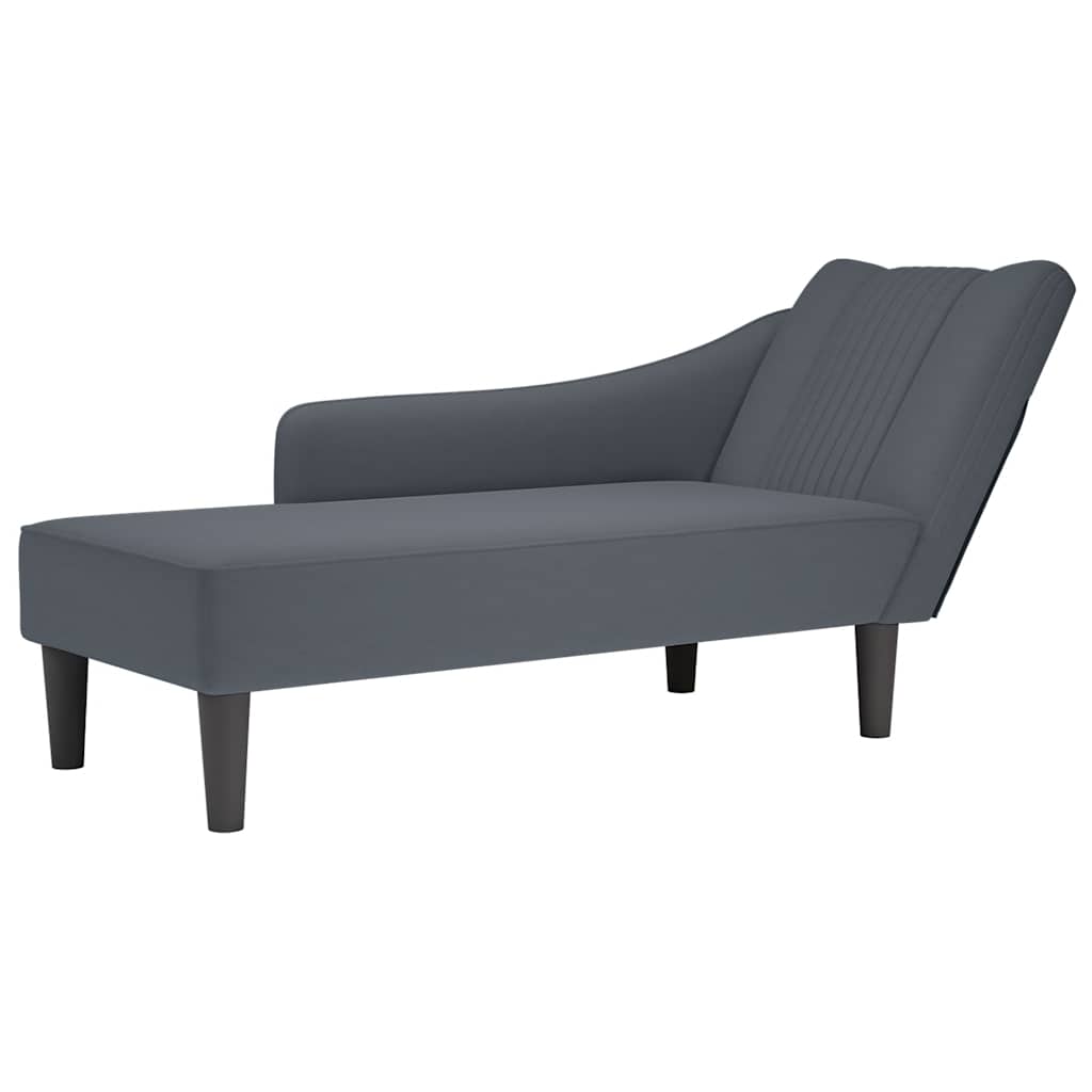 Chaise Longue Met Rechterarmleuning Fluweel