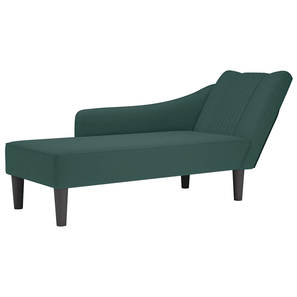 Chaise Longue Met Rechterarmleuning Fluweel