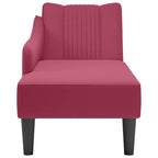 Chaise Longue Met Rechterarmleuning Fluweel