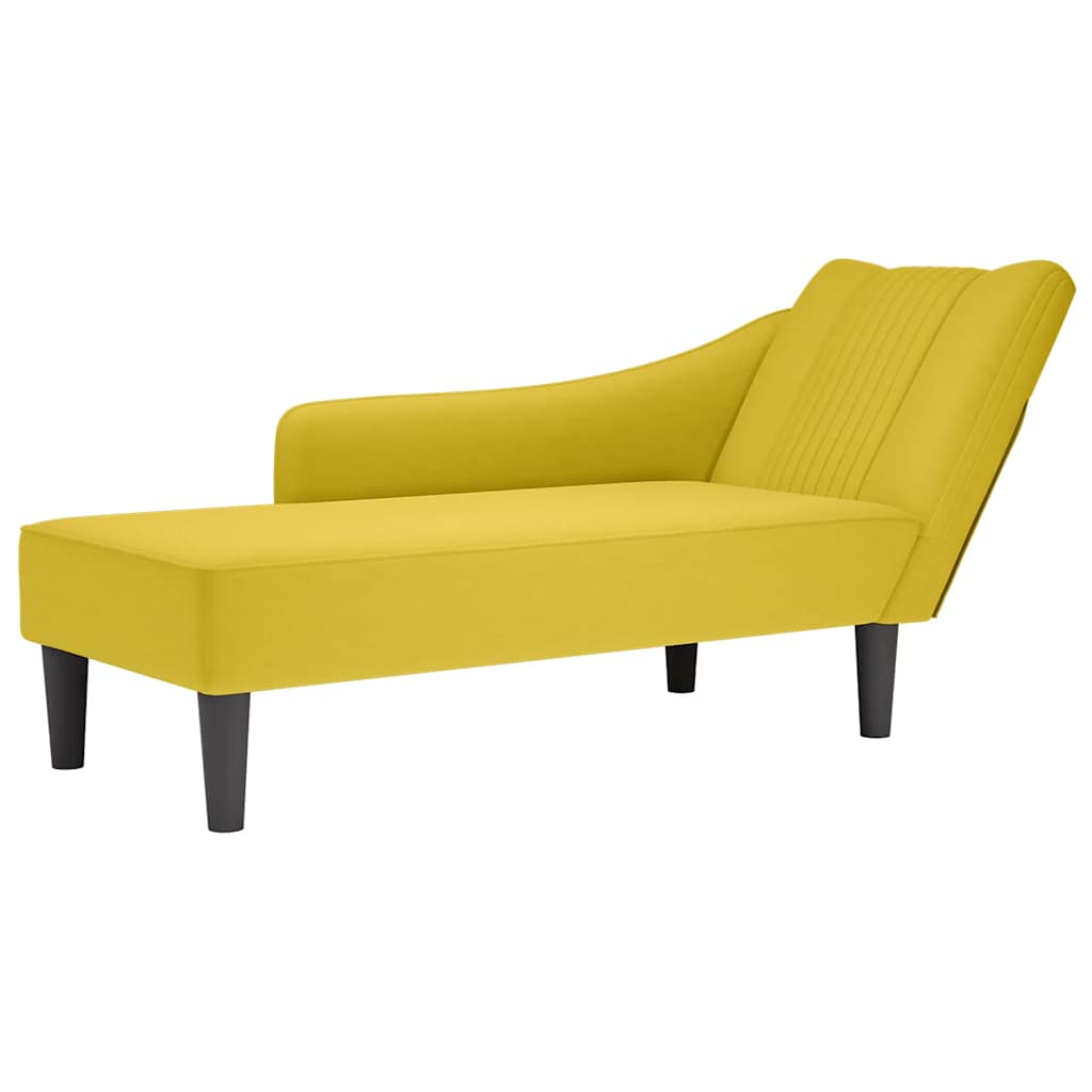 Chaise Longue Met Rechterarmleuning Fluweel