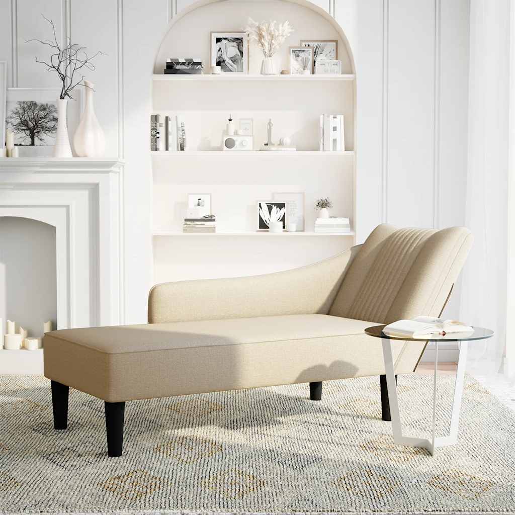 Chaise Longue Met Rechterarmleuning Stof Kleurig
