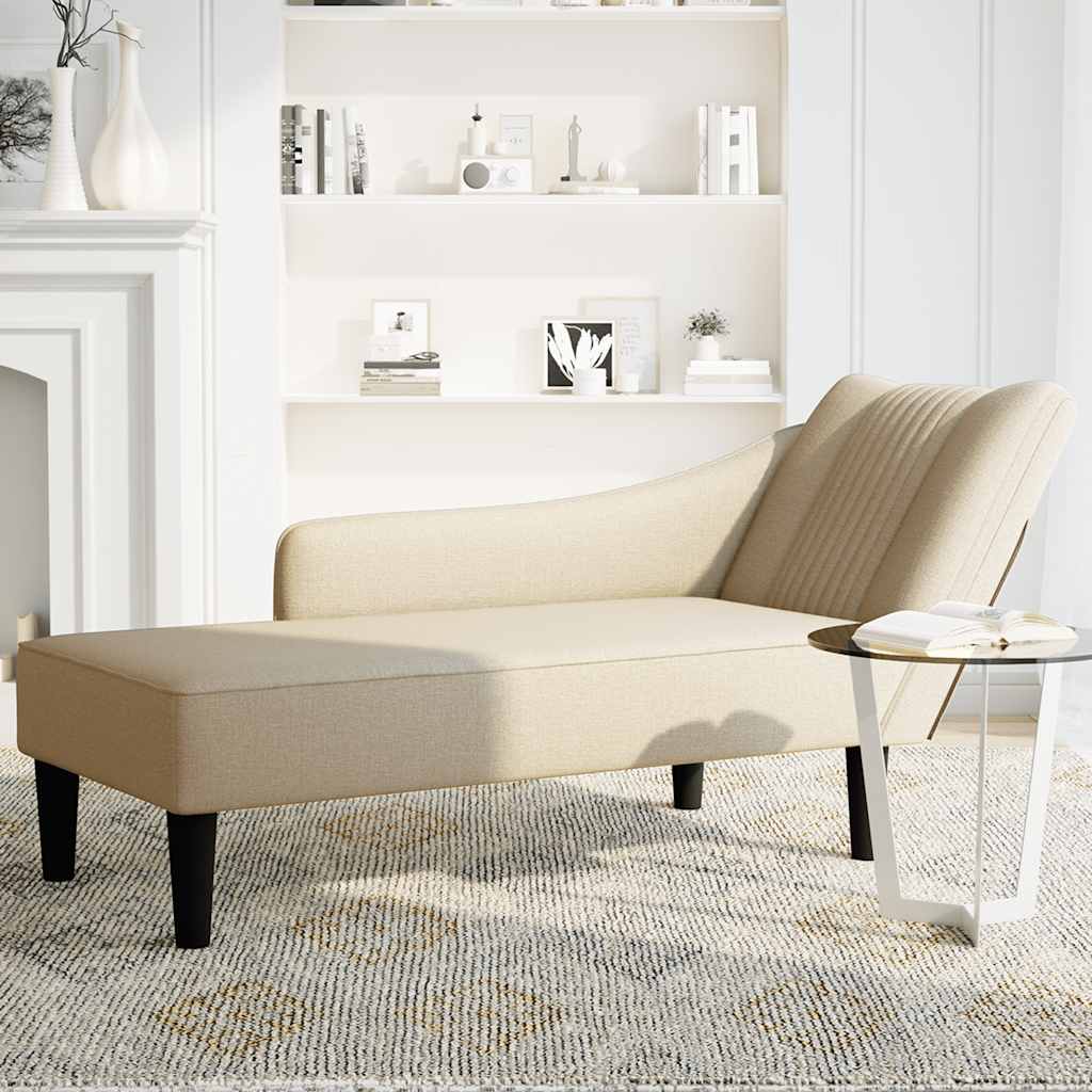 Chaise Longue Met Rechterarmleuning Stof Kleurig