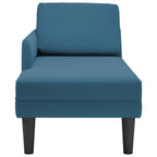 Chaise Longue Met Kussen En Rechterarmleuning Fluweel
